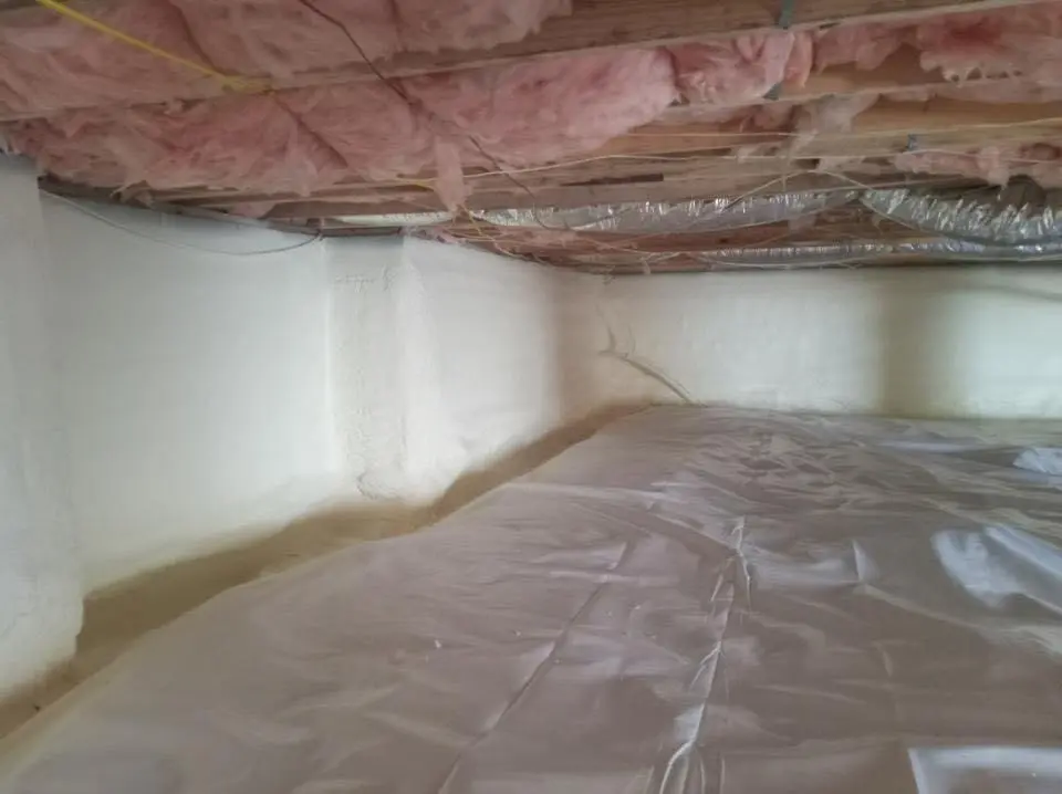 Crawl space encapsulation with closed-cell spray foam for Roof Leak Repair in Park City